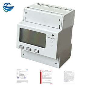Medidor de energí<span class=keywords><strong>a</strong></span> inteligente de riel Din trifásico de 80A CA, medidor de potencia máximo de 80A KWH para Pila de carga Solar 3 * para medición de energí<span class=keywords><strong>a</strong></span> Solar - Product Image 3