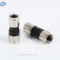 Conector de compresión de conector F de última tecnología para conector RG6 F RG 6