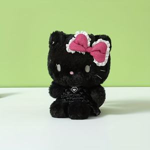 เราจัดส่งรวดเร็วใน3-5วัน9นิ้ว Hellokitty Angel plushie ยัดไส้สัตว์สีดำนุ่มฟัซซี่ huggable plushie - Product Image 3