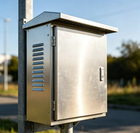 Boîte de distribution extérieure murale personnalisée, étanche, avec auvent anti-pluie, armoire de commande électrique