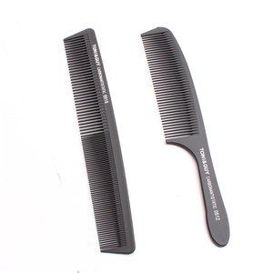 Peine de Fibra de Carbono Negro Recto de Alta Calidad, Antiestático, Profesional para Peinado y Corte de Cabello en Salón y <span class=keywords><strong>Barber</strong></span>ía - Product Image 1