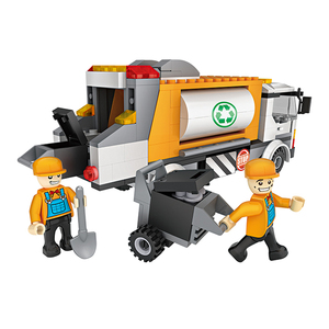 YIRUN <span class=keywords><strong>TOYS</strong></span> 257pcs <span class=keywords><strong>camion</strong></span> della raccolta dei rifiuti con figure modello di auto-assemblaggio building blocks mattone per giocattoli educativi per bambini - Product Image 3