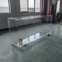 Aquarium en acrylique transparent, écologique, sur mesure, design moderne, résistant aux UV, matériau de qualité alimentaire, 25W, pour bureau/salon/extérieur