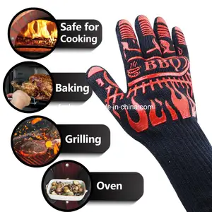 Wholesale Heat Resistant With Food Grade Silicone Oven Gloves
