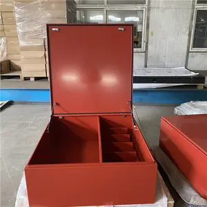 Caja de acero galvanizado con tapa hidráulica Producto de fabricación de chapa metálica