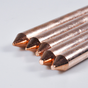 Tige de terre en acier plaqué cuivre Copperweld pour protection contre la foudre, avec âme en acier et couche de cuivre, Marque YY, OEM, Prix usine - Product Image 2