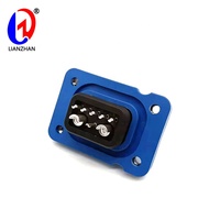 Prise de charge électrique série DCD06 50A avec contact en laiton, port de batterie de stockage d'énergie, connecteur de prise d'alimentation pour moto PA66