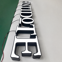 Letras de Canal LED con Iluminación Frontal Personalizadas EZD, Letrero Comercial para Negocios, Letrero con Logotipo, Letrero Publicitario Exterior Comercial