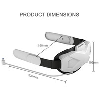 Accessoires de jeu Vr pour Meta/Quest 2 Elite, sangle de tête avec batterie externe, vente en gros
