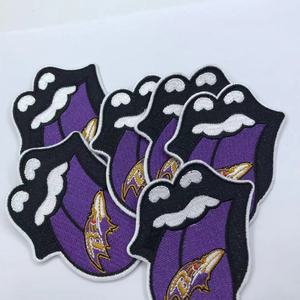 定制新定制美式足球队巴尔的摩乌鸦补丁标志铁刺绣理想 - Product Image 5