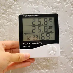Htc2 электронный комнатный термометр и гигрометр цифровой Термогигрометр с наружным датчиком температуры