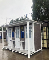 Conteneur WC préfabriqué moderne de haute qualité, maison modulaire mobile pour une vente et une installation rapides, usage scolaire