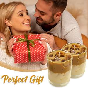 Bougie parfumée artisanale, nouveau design, bougies d'aromathérapie de luxe, cadeau pour la Saint-Valentin, anniversaire, bougies parfumées au café glacé - Product Image 4