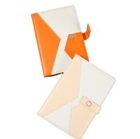 Cahier de notes en cuir souple Business Patchwork Notepad Workbook Premium Sense Office Diary Notebook