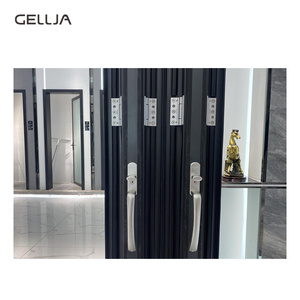 GELLJA Nuove Porte Scorrevoli a Fisarmonica in Lega di Alluminio con Doppio Vetro, Impermeabili, per Ville Moderne - Product Image 4