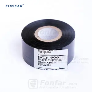 SCF-900 FC2 FC3 Hot stamping ribbon/coding date foil /date stamp for plastic bag for printing date and batch