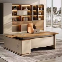 Mesa de Oficina Ejecutiva para CEO, Diseño de Mesa de Computadora, Mesa Ejecutiva Moderna en Forma de L