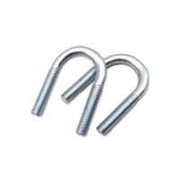 Boulon en U carré en acier inoxydable galvanisé à chaud de grade 10.9 sur mesure, collier de serrage en U pour tuyaux