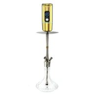 Chicha électrique portable en aluminium de haute qualité, rechargeable, pour voiture, fumoir électrique, tasse à chicha