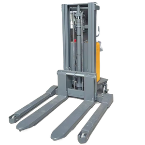 Carretilla elevadora semiautomática de 1,6 M y 3,5 M, apilador de palés eléctrico completo montado en patas ajustables, apilador de palés eléctrico - Product Image 1