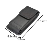 Étui de ceinture en cuir pour téléphone portable 5,5 pouces pour hommes, étui de ceinture avec clip pour Samsung et iPhone