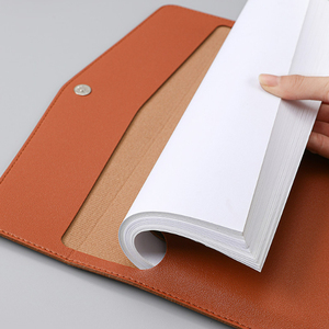Hk từ tập tin Túi da với logo có thể in kinh doanh hành chính tập tin túi phong bì thiết kế lập kế hoạch túi tài liệu - Product Image 5