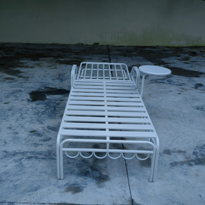 Chaise longue de style nouveau avec cadre en aluminium, personnalisable, portable, pliable, mobilier d'extérieur pour la piscine, la plage et les loisirs - Product Image 6