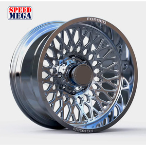 Jantes forgées polies pour camions, modèles 22x12, 24x14, 26x14, 26x16, 28x16, 28x14, entraxes 8x170, 8x180, pour Ford, RAM, Sierra, Silverado - Product Image 3