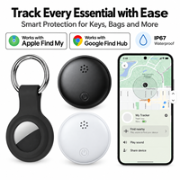 Traceur GPS pour animaux de compagnie, compatible avec Apple Find My et Google Find My Device, double système, étanche, anti-perte