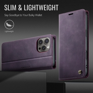 <span class=keywords><strong>Caseme</strong></span> 033 avec étui magnétique en cuir PU pour iPhone 16 Pro Max 16e 15 14 Plus 13 12 Pro - Product Image 6