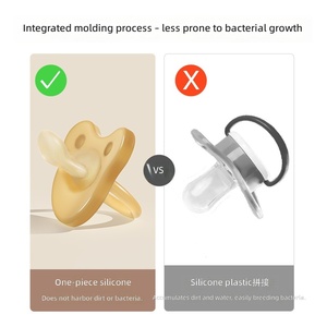 Sucette apaisante pour bébés nouveau-nés, en silicone de qualité alimentaire, sans BPA, ressemblant à un sein, pour nourrissons - Product Image 6