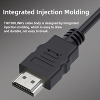 Auf Lager Vernickeltes Kabel mit 5,5mm Durchmesser HDMI 4K 1080P 1.4 Version HDMI-Video-und Audio kabel von Stecker zu Stecker Schwarz