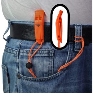 LuxoGear 2-Pack di sicurezza di sopravvivenza di emergenza fischietti striduli ad alto volume giubbotto di salvataggio da Kayak per la pesca in barca in campeggio escursioni