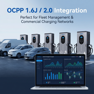 เครื่องชาร์จเร็วแบบติดตั้งพื้น Smart 4G WiFi Bluetooth 40kW DC รองรับ CCS2 CCS1 GBT พร้อมระบบ OCPP 1.6J ควบคุมผ่านแอปพลิเคชัน ชาร์จเร็ว - Product Image 6