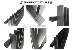 Đen sơn tĩnh điện sân sau <span class=keywords><strong>Composite</strong></span> Nhôm hàng rào dọc hàng rào vườn <span class=keywords><strong>2025</strong></span> phổ biến - Product Image 6