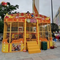 Manège à balles pulvérisatrices pour parc d'attractions, en PRV personnalisé avec clôture de sécurité, pour parcs à thème et carnavals