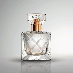 Flacon rectangulaire transparent argenté avec logo personnalisable-flacon vide de parfum en verre vaporisateur et bouchon carré argenté - Product Image 4