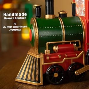 Light-up Christmas Train Snow Globe, <b>Festive</b> Decorative Snow Globe, Battery-powered, for Home Holiday Decor and Christmas <b>Gifts</b>. - Product Image 5