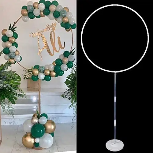 Anillo acrílico de frama para boda, soporte circular para globos, decoración de arco