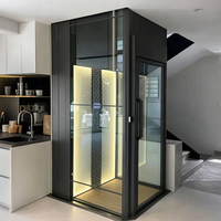 Ascenseur hydraulique sans gaine pour maison, compact et peu encombrant, pour villas intérieures et extérieures, à vendre