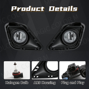 Accesorios para Automóviles, <span class=keywords><strong>Luz</strong></span> Antiniebla Delantera <span class=keywords><strong>Halógena</strong></span> Ámbar Impermeable para Toyota Ractis Verso 2010 2011 2012 2013 2014 - Product Image 2