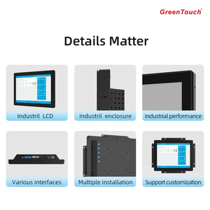 वाटरप्रूफ आईपी 65 विस्फोट-प्रूफ ई08 ओपन फ्रेम टच स्क्रीन मॉनिटर 10.4 इंच एलसीडी टच कैपेसिटिव औद्योगिक टच मॉनिटर - Product Image 4