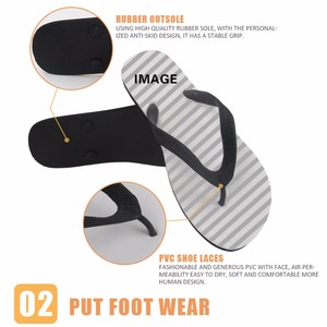 Zapatillas con estampado de tótem Fijian Tribal polinesio para mujeres y hombres, <span class=keywords><strong>chanclas</strong></span> personalizadas con logotipo, sandalias de playa para exteriores de verano, venta al por mayor - Product Image 4