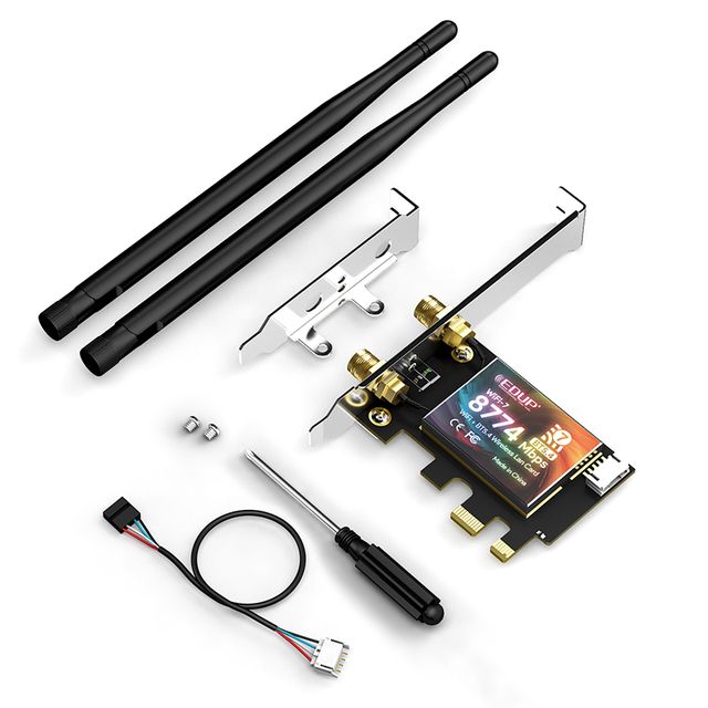 EDUP EP-BE9715 Wifi7 8774Mbps Stable High Speed PCIe WiFi 7 Bluetooth 5.4 Wireless Adapter Network Card with Intel Chipset