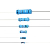 Resistencia de Película Metálica con Orificio Axial, Suministro de Fábrica, 10R-1M, 1%, 1/8W-3W, Todos los Valores de Potencia, Resistencia Personalizada, OEM, ODM, BOM, Servicio Integral