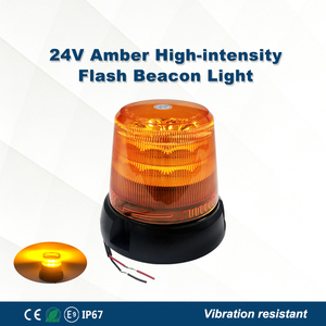 Feux d'avertissement <span class=keywords><strong>LED</strong></span> 24W, IP67, DC 10-24V, résistants aux vibrations, pour excavatrices, chariots élévateurs, machines de construction - Product Image 1