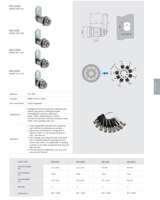 Serrures à came tubulaire de haute sécurité MK116BS en acier chromé et alliage de zinc, code à 10 000 clés pour portes, distributeurs automatiques et applications industrielles