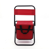 Tabouret pliant Oxford durable avec dossier Chaise portable compacte pour le camping en plein air et les voyages