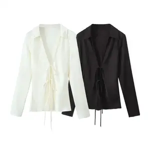 Magliette Sexy camicie a maniche lunghe top da <span class=keywords><strong>donna</strong></span> camicette abbigliamento <span class=keywords><strong>donna</strong></span> <span class=keywords><strong>autunno</strong></span> Crop top Sexy - Product Image 1