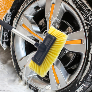 Cepillo de <span class=keywords><strong>lavado</strong></span> de autos con mango largo y cerdas suaves para limpieza exterior de todos los lados en autos, SUV, camionetas y embarcaciones - Product Image 5